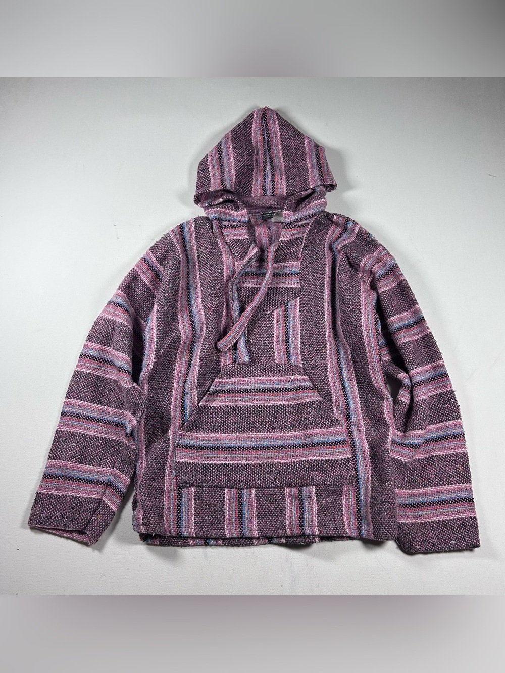 Earthbound Trading Company Adult Pink Hippie Baja Hoodie Surf Small Oversized